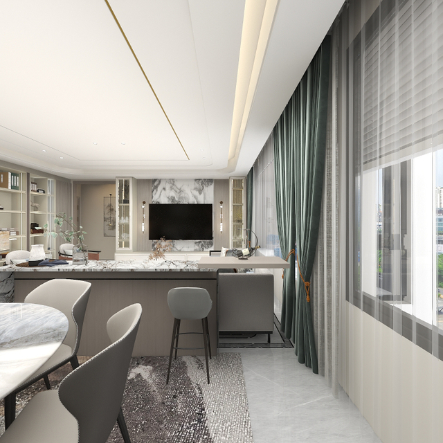 Светлый роскошный белый телевизионный шкаф современного стиля