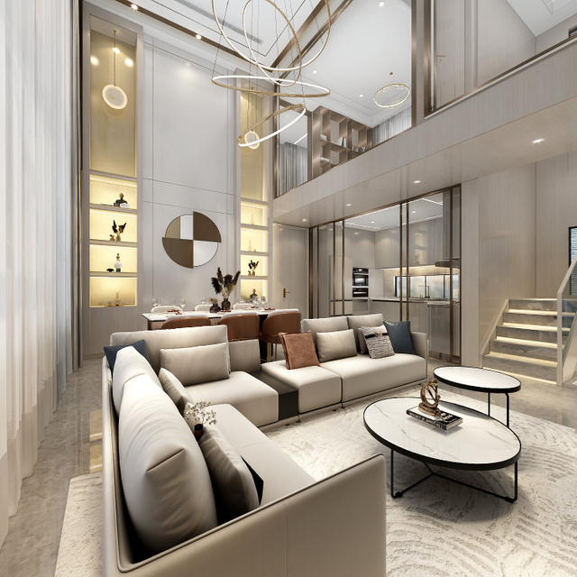 Большая квартира высокого класса светоцвета