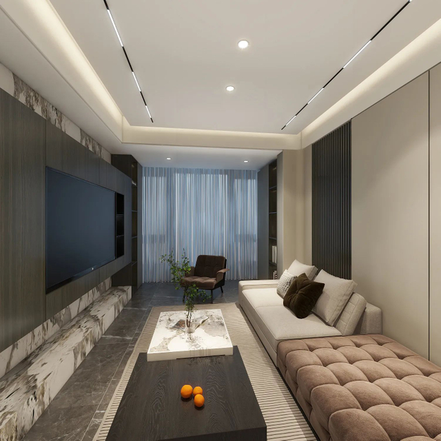 Современный высококачественный каменный телевизионный шкаф гостиной