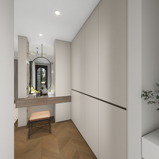 Белый французский стиль большой космос хранения